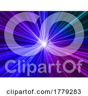 3D Abstract Background With Speed Warp Design