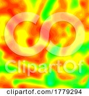 Poster, Art Print Of Abstract Heat Map Thermal Style Background
