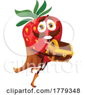 Strawberry Food Mascot Character by Vector Tradition SM