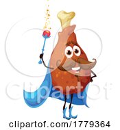 Poster, Art Print Of Chicken Leg Food Mascot Character