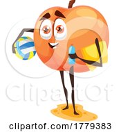Poster, Art Print Of Apricot Food Mascot Character