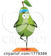 Yoga Avocado Food Mascot Character