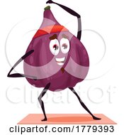 Fig Food Mascot Character
