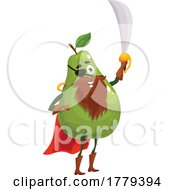 Poster, Art Print Of Pear Food Mascot Character