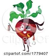 Poster, Art Print Of Pirate Beet Food Mascot Character