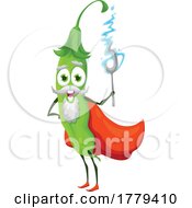Poster, Art Print Of Pea Or Bean Pod Food Mascot Character
