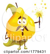 Pear Food Mascot Character by Vector Tradition SM
