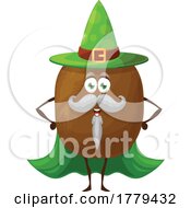 Poster, Art Print Of Wizard Kiwi Food Mascot Character