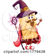 Poster, Art Print Of Wizard Tamale Food Mascot Character