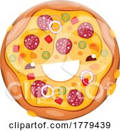 Poster, Art Print Of Pizza Food Mascot Character