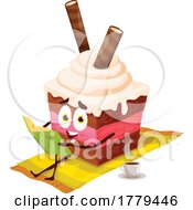 Cake Food Mascot Character