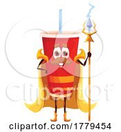 Poster, Art Print Of Wizard Soda Food Mascot Character