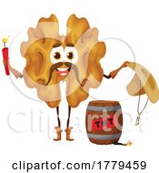 Poster, Art Print Of Walnut Food Mascot Character