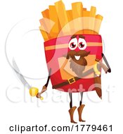 French Fries Food Mascot Character by Vector Tradition SM