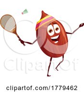 Poster, Art Print Of Almond Food Mascot Character