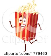 Poster, Art Print Of Popcorn Food Mascot Character