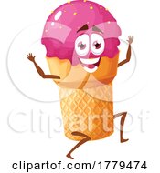 Poster, Art Print Of Ice Cream Food Mascot Character