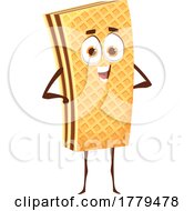 Poster, Art Print Of Wafer Cookie Food Mascot Character
