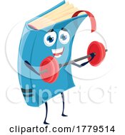 Book Mascot Character Working Out