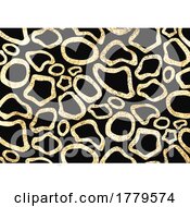 Elegant Glittery Gold Animal Pattern Design