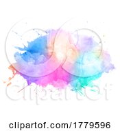 Abstract Watercolour Splatter Design