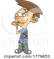 Cartoon Boy with a Big Ego by toonaday #COLLC1779653-0008