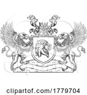 Crest Coat Of Arms Lion Griffin Griffon Shield