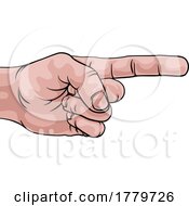 08/07/2022 - Hand Pointing Finger Comic Book Pop Art Cartoon