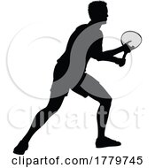08/10/2022 - Tennis Silhouette Sport Player Man