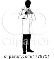08/10/2022 - Scientist Engineer Survey Clipboard Man Silhouette