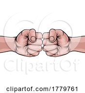 Fist Bump Punch Fists Boxing Comic Pop Art Cartoon