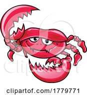 Cartoon Smiling Crab