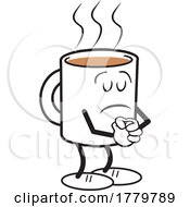 Cartoon Solemn Mug Shots Coffee Moji Mascot
