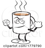 Poster, Art Print Of Cartoon Strong Mug Shots Coffee Moji Mascot