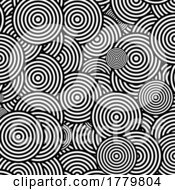 Poster, Art Print Of Abstract Chaotic Circles Design Pattern Background