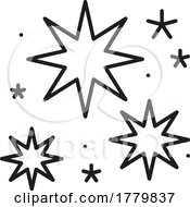 Poster, Art Print Of Black And White Stars