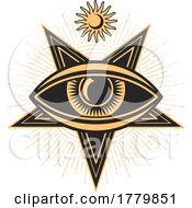 Poster, Art Print Of Occult Eye And Star