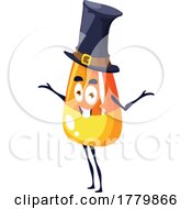 Poster, Art Print Of Candy Corn Wearing A Witch Hat