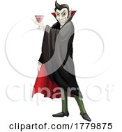 Vampire Toasting With Blood by Vector Tradition SM