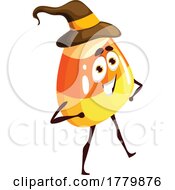 Candy Corn Wearing A Witch Hat