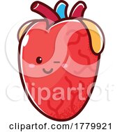 Poster, Art Print Of Human Heart Mascot