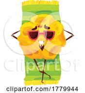 Cheese Mascot Sunbathing