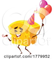 Poster, Art Print Of Cheese Mascot At A Birthday Party
