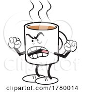 Poster, Art Print Of Cartoon Enraged Mug Shots Coffee Moji Mascot