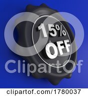 Discount Sale Wax Seal On A Blue Background No Transparency