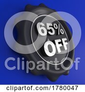 Discount Sale Wax Seal On A Blue Background No Transparency