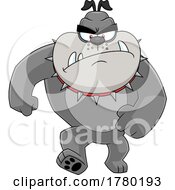 Cartoon Angry Bulldog Mascot