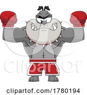 Poster, Art Print Of Cartoon Boxer Bulldog Mascot