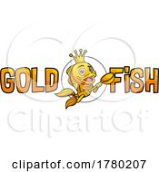 Cartoon Goldfish Mascot King Holding A Ladle by Hit Toon