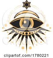 Poster, Art Print Of Mason And Magic Tarot Sacred Talisman Eye
